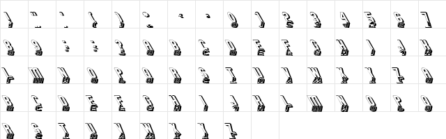 GM Exp Shadow Gravestone3 Regular  glyph index
