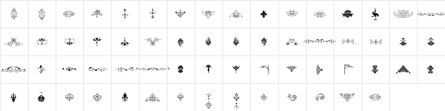 Soft Ornaments Eleven Regular  glyph index