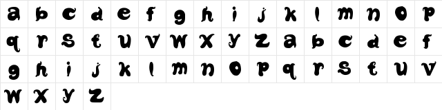 New Regular  glyph index