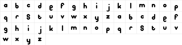 pooplatter Regular  glyph index