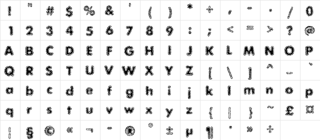 ExposureMixTwoC Regular  glyph index