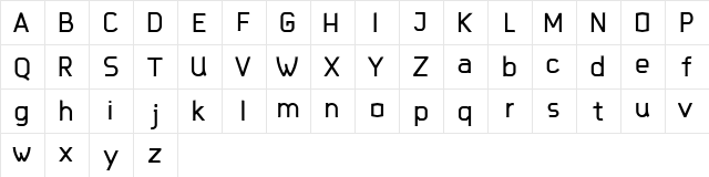 Javaloca - Demo Regular  glyph index