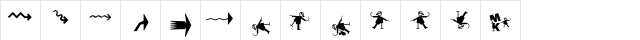 Prothesis-Caripix Regular  glyph index