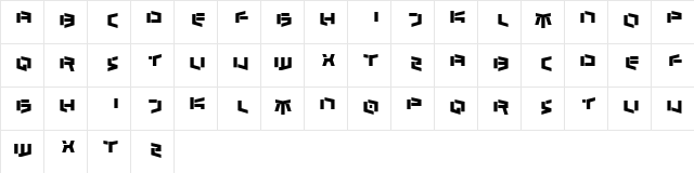 Bedlam absolute  glyph index