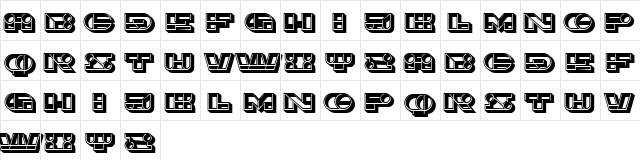 Imbecile 3D Regular  glyph index