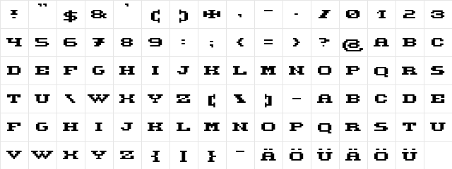 Supermagnet Fat  glyph index