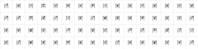 Capitalismo 1 Regular  glyph index