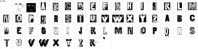 MKapsMixed Regular  glyph index