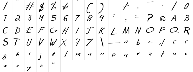 Far From Homecoming Regular  glyph index