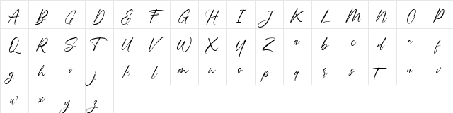 Scribling FREE Regular  glyph index