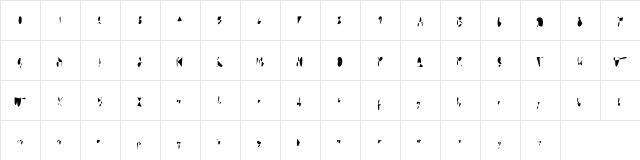 Moonline Regular  glyph index