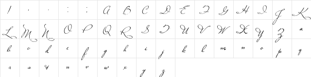 Plaster of Paris Regular  glyph index