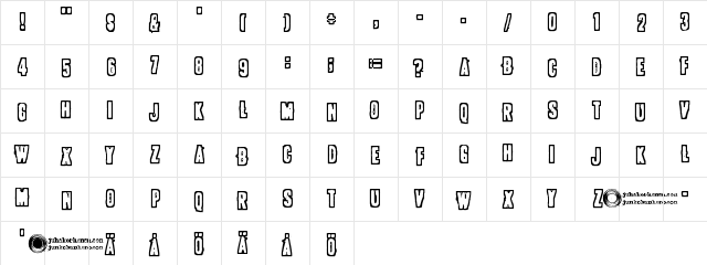 POLLUX9301 Regular  glyph index