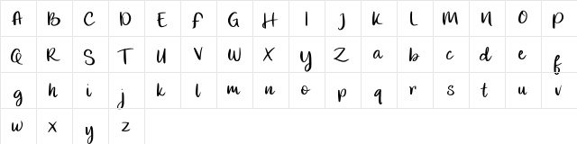 Famous FREE Regular  glyph index