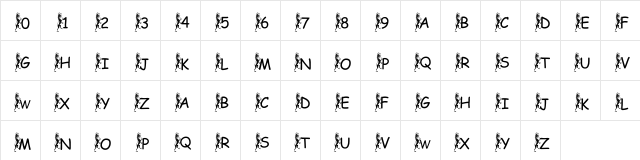 pf_griffin climbing Regular  glyph index