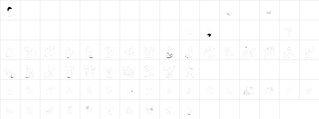Dolman Regular  glyph index
