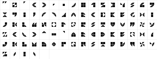 H19A Luna Luna  glyph index