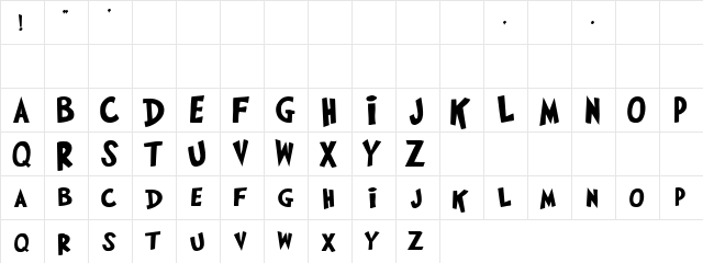 Julie Regular  glyph index