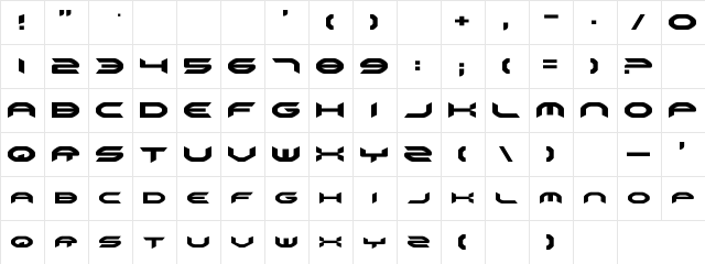 Omni Girl Regular  glyph index
