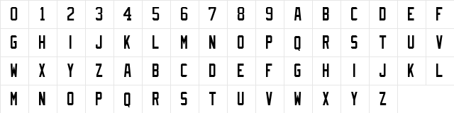 NHL Dallas Regular  glyph index