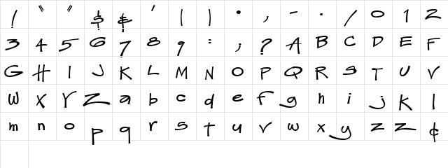 0 Hillbilly Opteamaw DNA Regular  glyph index