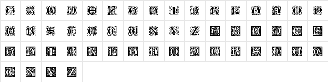 Ramo Caps Regular  glyph index