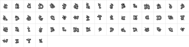 easter nature Regular  glyph index