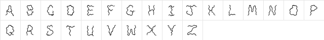 JI Noodles Regular  glyph index