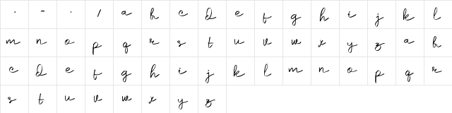 samiruk Regular  glyph index