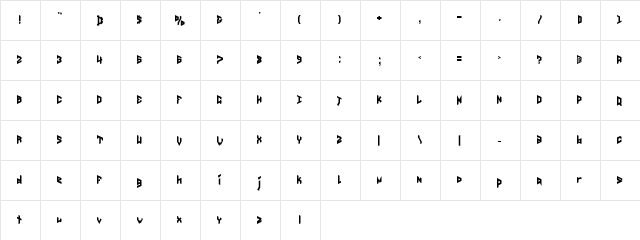 Anticipatio Regular  glyph index