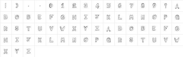 Computer Love Regular  glyph index