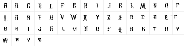 republicstroke Regular  glyph index