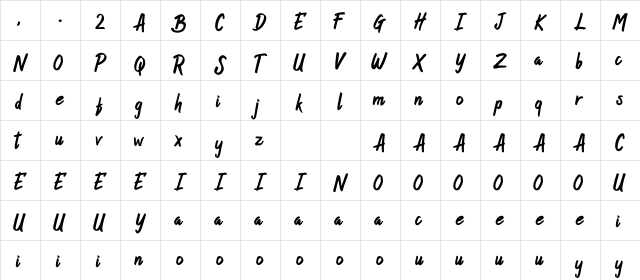 Butter Pineapple 2 Regular  glyph index