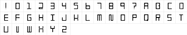 486 Regular  glyph index