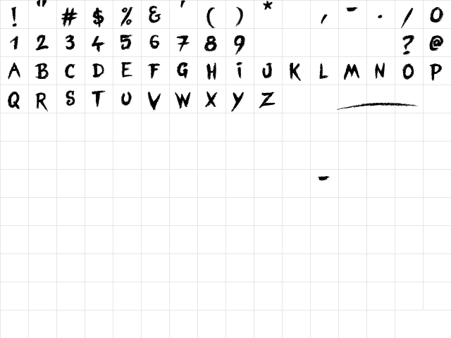 Blind Signature Regular  glyph index