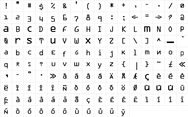F2FOCRAlexczyk LT Std Shake Regular  glyph index