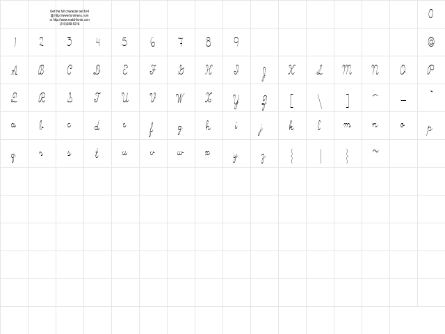 Skryptaag Tryout Regular  glyph index
