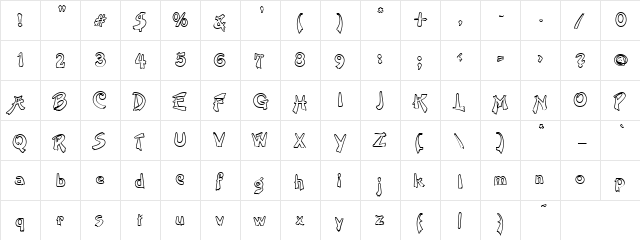 Get Out Regular  glyph index