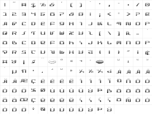 Infinity Formula Gradient Gradient  glyph index