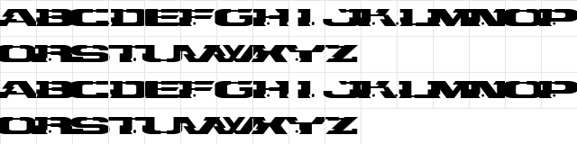 Zombieball Regular  glyph index