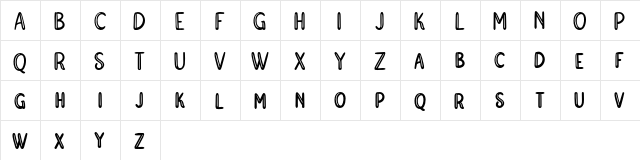 Agnostic Mirossa FREE Regular  glyph index