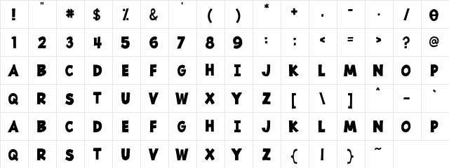 Sayfull Regular  glyph index