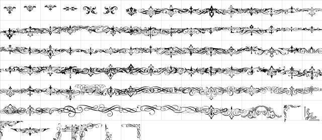 NatVignetteOne Regular  glyph index