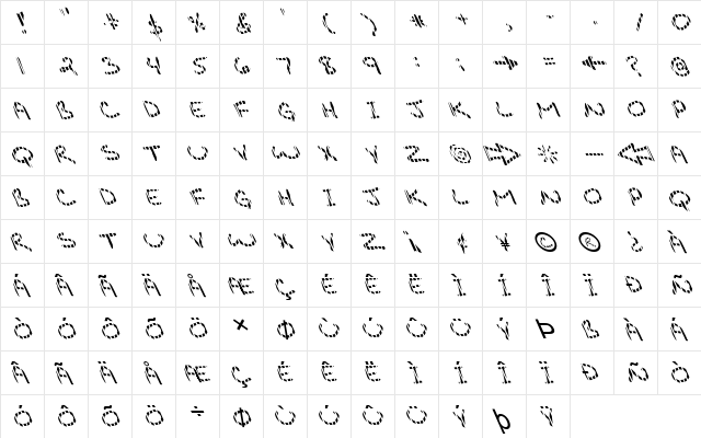 FZ JAZZY 29 STRIPED LEFTY Normal  glyph index