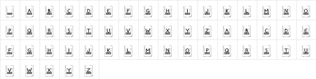 KR Wanted! Regular  glyph index