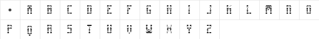 00ne Znorg Heads Regular  glyph index