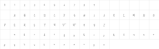 Moonlinetwo Regular  glyph index