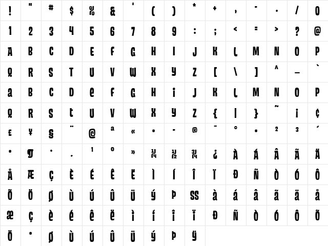 HouseMovementsTT-Custom Regular  glyph index