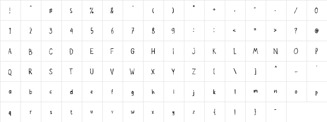 Orion Chalk Scratch Demo Versio Regular  glyph index