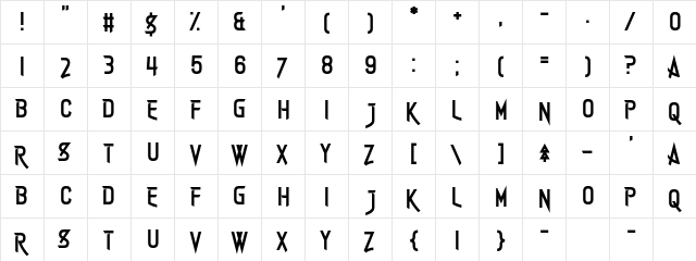 Winter Spice Cake Regular  glyph index